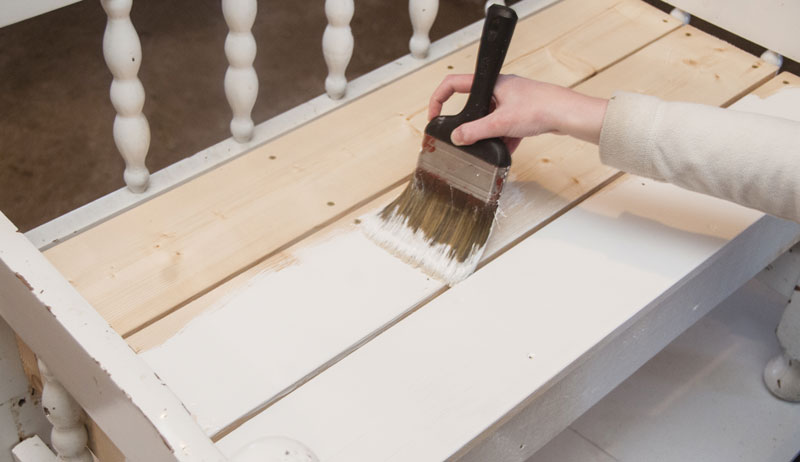 farmhouse porch swing wood paint