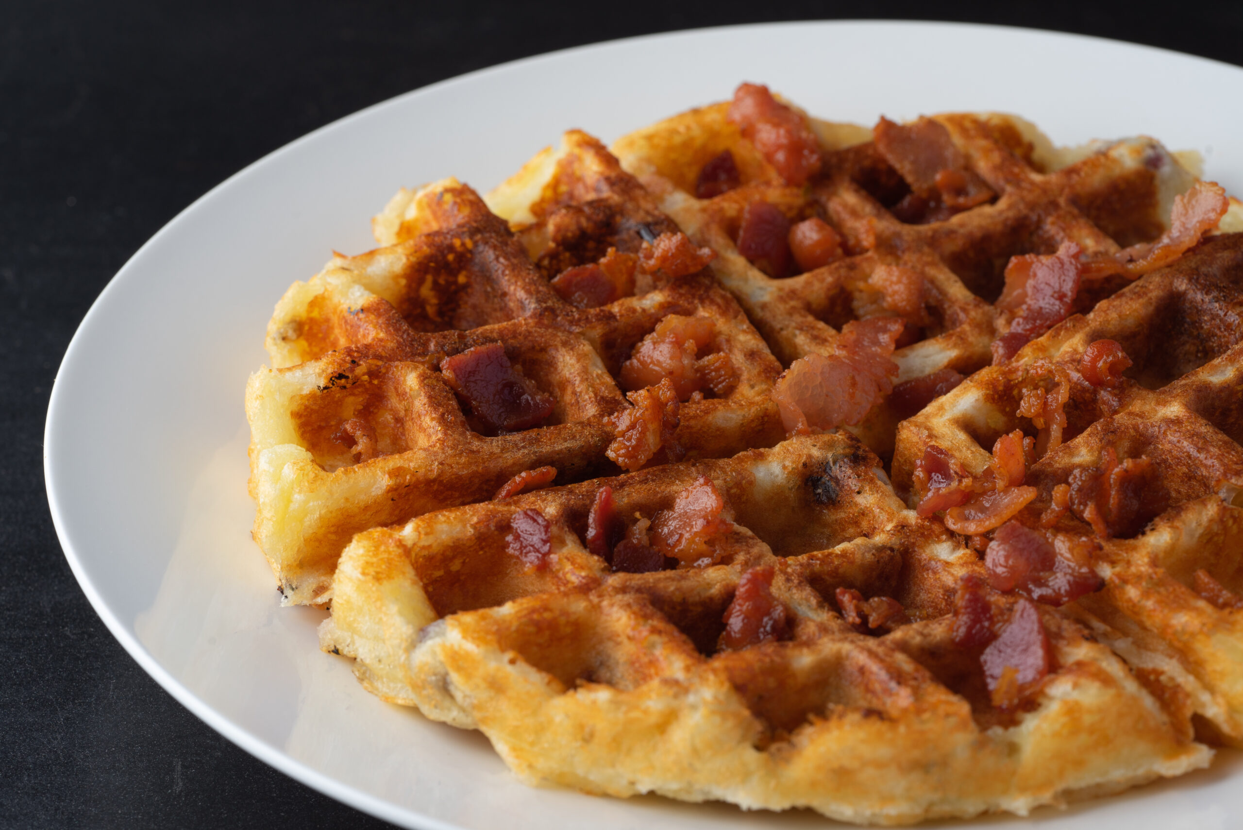 Bacon Waffles with Chives Recipe