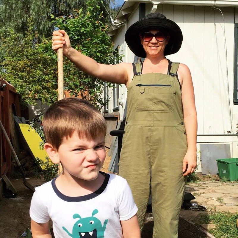 Durable overalls are super comfy and let you garden without worrying about farmer's crack.