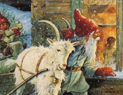 Goats with jultomte