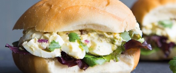 Spicy Avocado and Egg Salad Sandwich