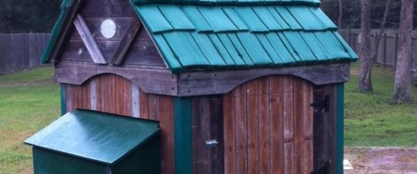 See How One Man Converted A Playhouse Into A Chicken Coop