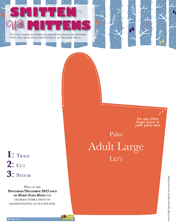 Upcycled Sweater Mittens (with Printable Patterns) - Hobby Farms