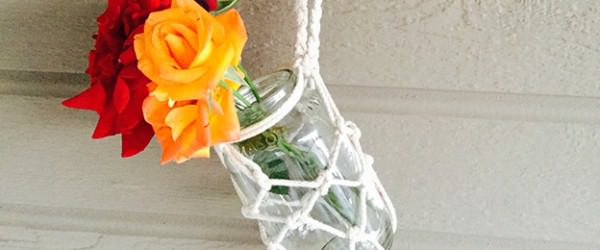 DIY Macramé Hanging Vase