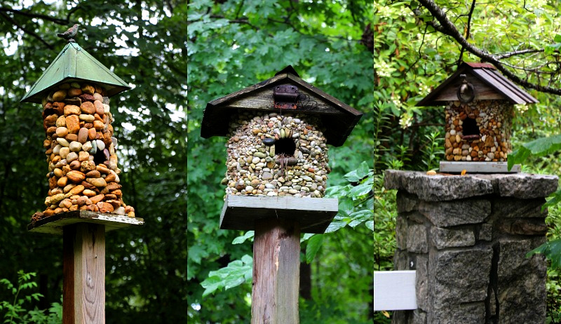 Mini Wood Bird Houses for DIY Crafts (4 Designs, 8 Count)