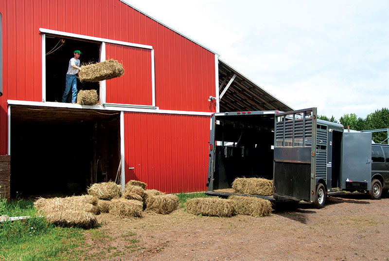 pole barns barn hay